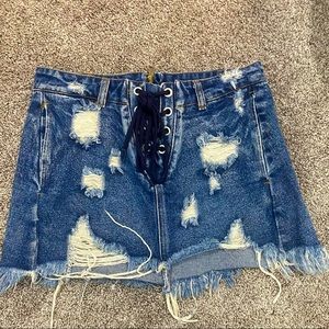 Denim Skirt Size Signature 8